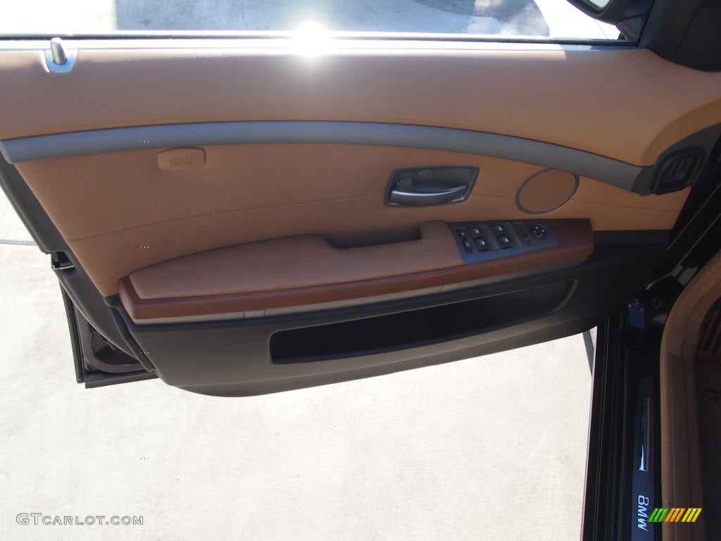 2005 7 Series 745Li Sedan - Jet Black / Black/Natural Brown photo #15