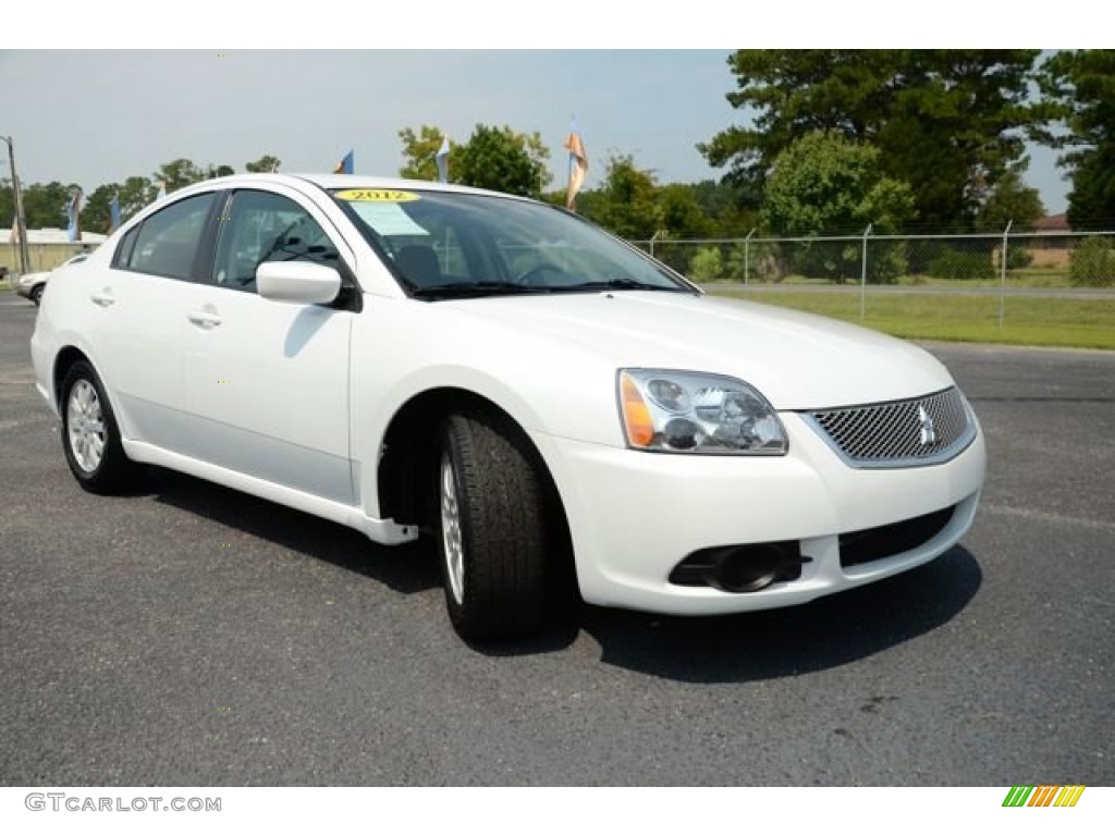 2012 Galant FE - White Pearl / Black photo #3