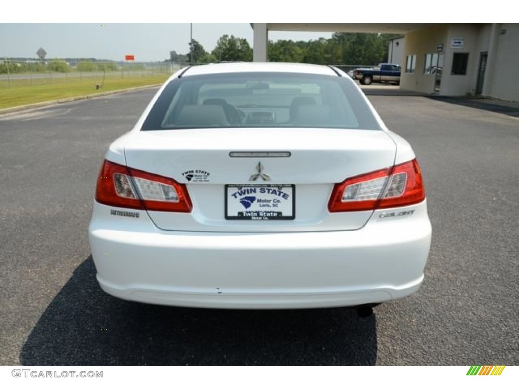 2012 Galant FE - White Pearl / Black photo #6