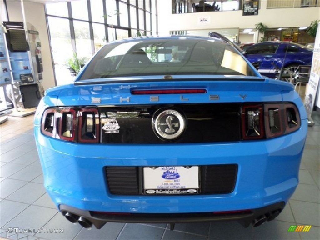 2014 Mustang Shelby GT500 SVT Performance Package Coupe - Grabber Blue / Shelby Charcoal Black/Black Accents Recaro Sport Seats photo #3