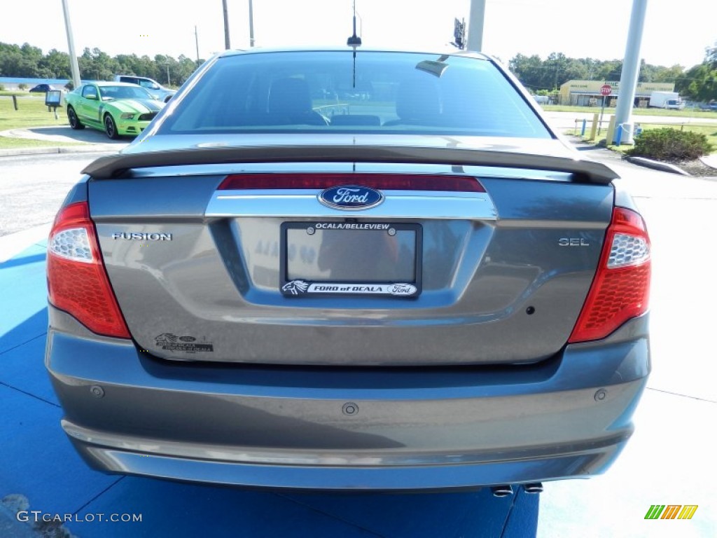 2010 Fusion SEL - Sterling Grey Metallic / Camel photo #4