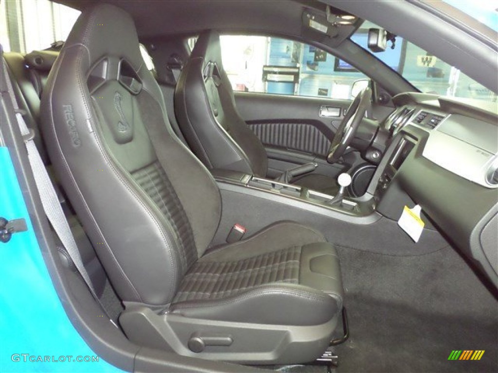 Shelby Charcoal Black/Black Accents Recaro Sport Seats Interior 2014 Ford Mustang Shelby GT500 SVT Performance Package Coupe Photo #85153937