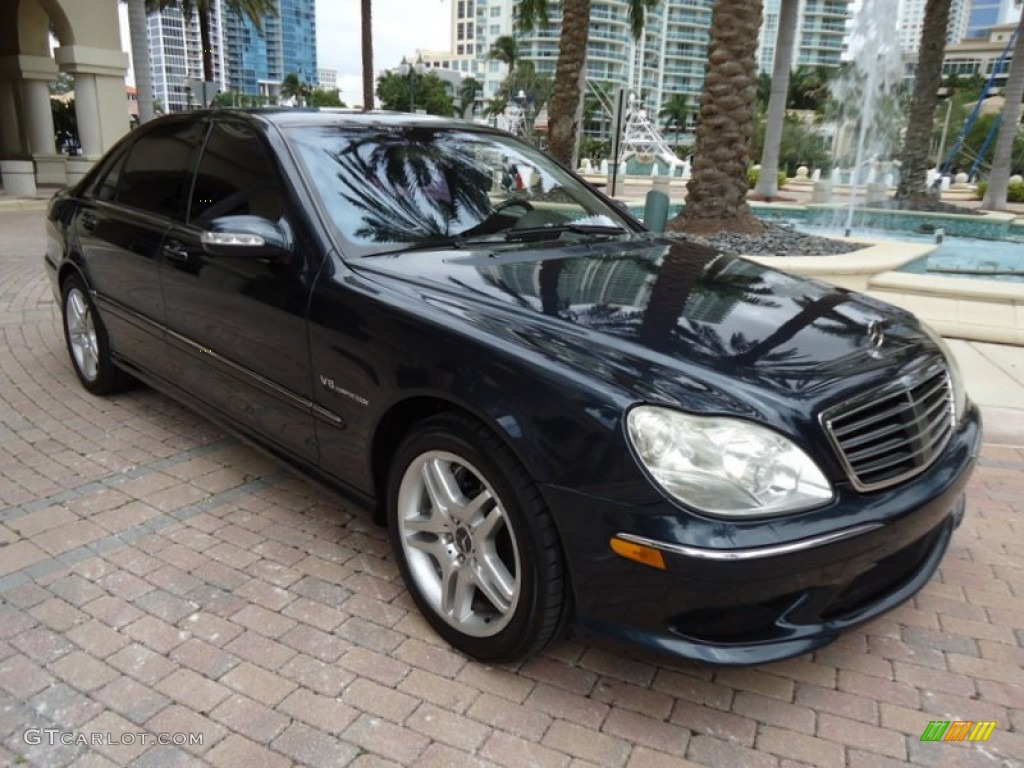 2003 S 55 AMG Sedan - Black Opal Metallic / Charcoal photo #5