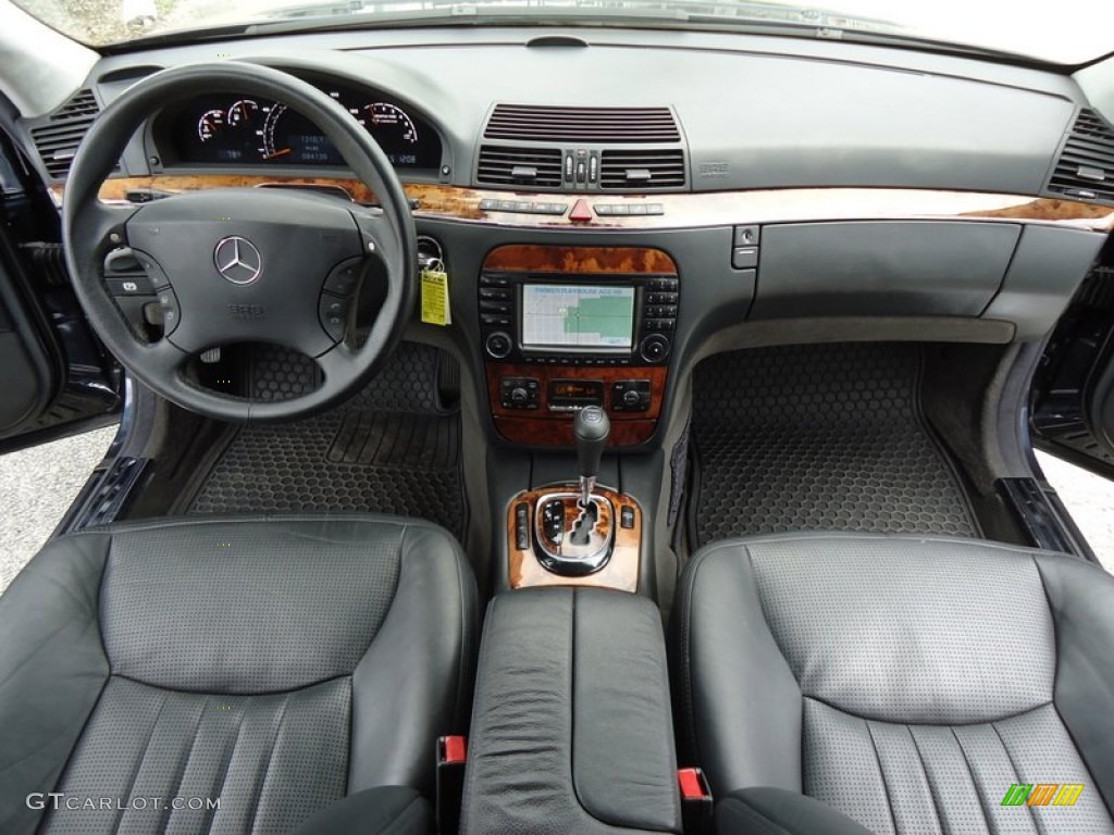 2003 Mercedes-Benz S 55 AMG Sedan Charcoal Dashboard Photo #85154693