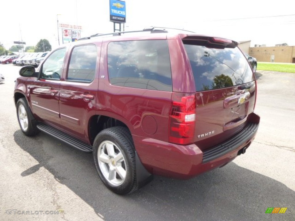 2009 Tahoe LT 4x4 - Deep Ruby Red Metallic / Light Cashmere photo #5