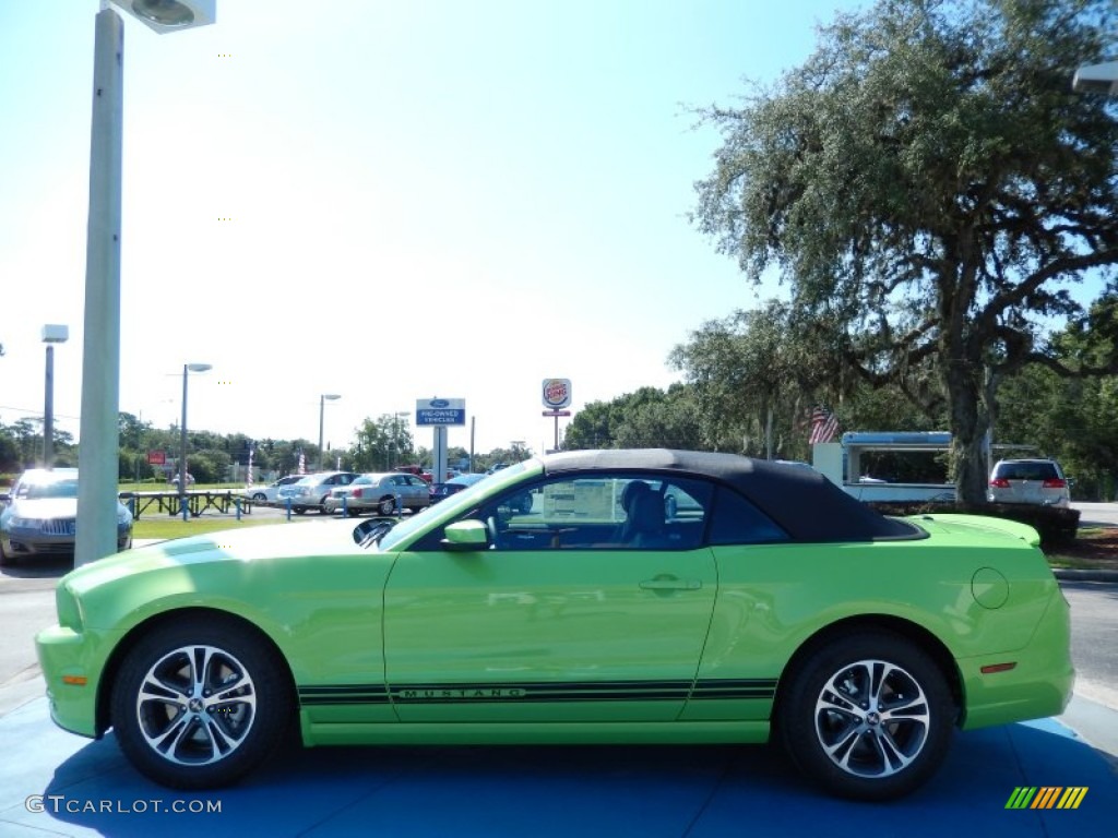 Gotta Have it Green 2014 Ford Mustang V6 Premium Convertible Exterior Photo #85155053