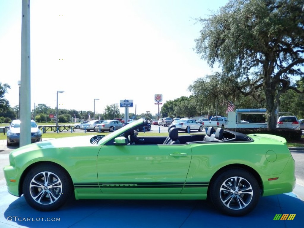 Gotta Have it Green 2014 Ford Mustang V6 Premium Convertible Exterior Photo #85155104