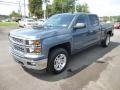 2014 Blue Granite Metallic Chevrolet Silverado 1500 LT Crew Cab 4x4  photo #3