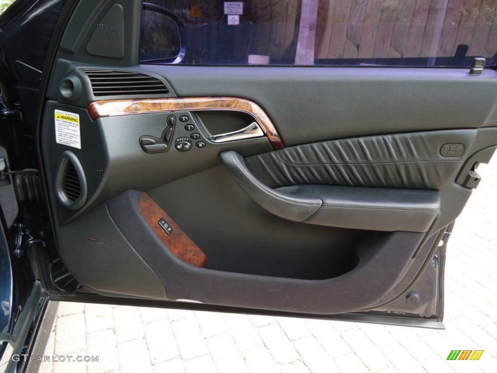 2003 Mercedes-Benz S 55 AMG Sedan Charcoal Door Panel Photo #85155800