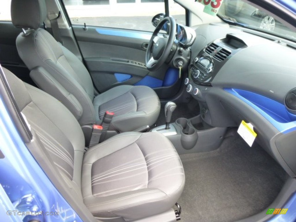 Silver/Blue Interior 2014 Chevrolet Spark LS Photo #85156190