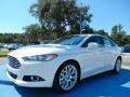 2014 White Platinum Ford Fusion Titanium  photo #1