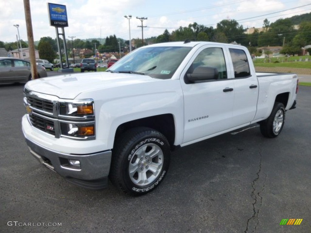 2014 Silverado 1500 LT Double Cab 4x4 - Summit White / Jet Black photo #3