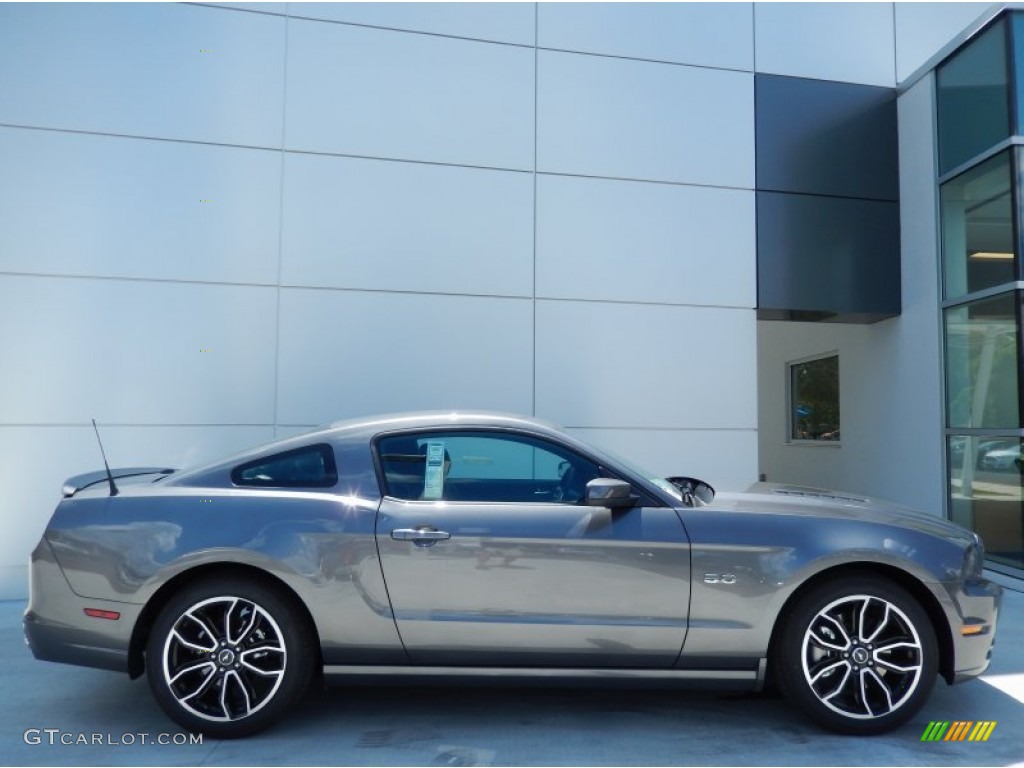 2014 Mustang GT Premium Coupe - Sterling Gray / Charcoal Black/Cashmere Accent photo #3