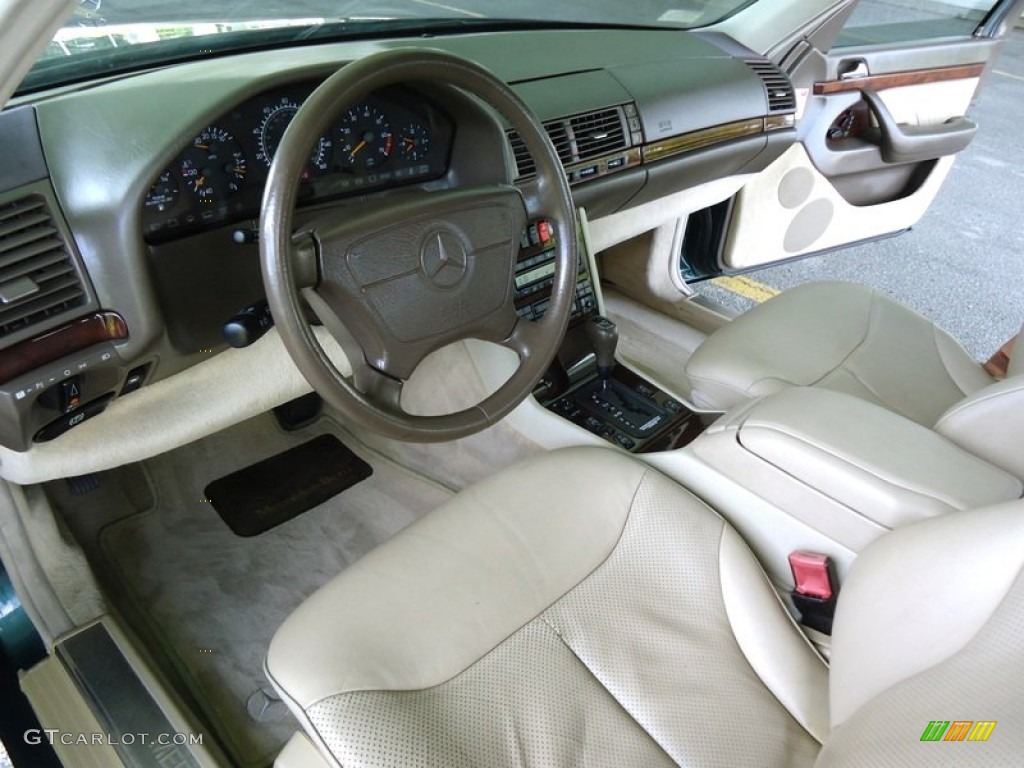 Parchment Interior 1997 Mercedes-Benz S 420 Sedan Photo #85157777