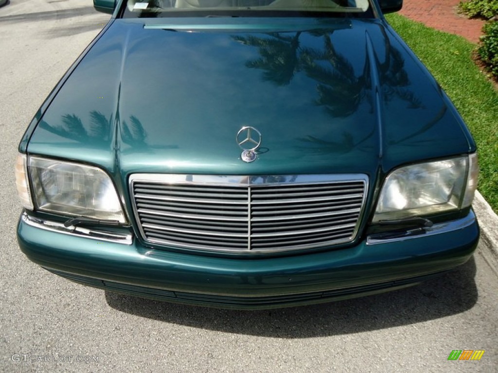 1997 S 420 Sedan - Brilliant Emerald Green Metallic / Parchment photo #51