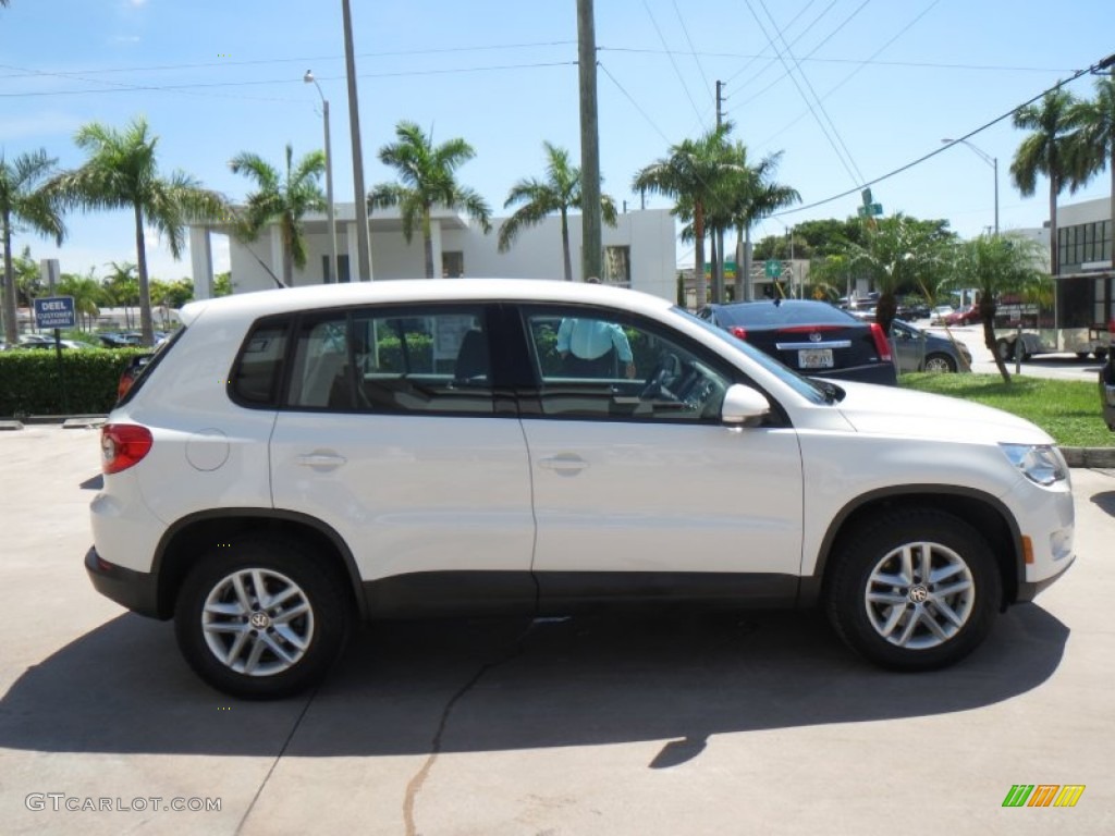 2011 Tiguan S - Candy White / Charcoal photo #6