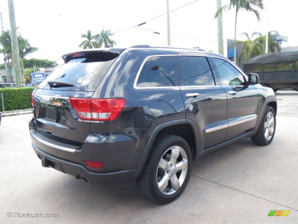 2012 Grand Cherokee Overland - Maximum Steel Metallic / New Saddle/Black photo #5