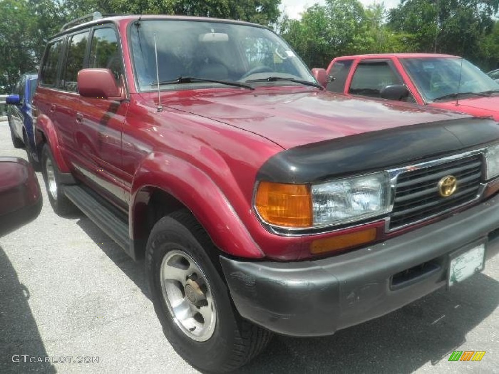 1996 Medium Red Pearl Metallic Toyota Land Cruiser 85119959 Photo 2