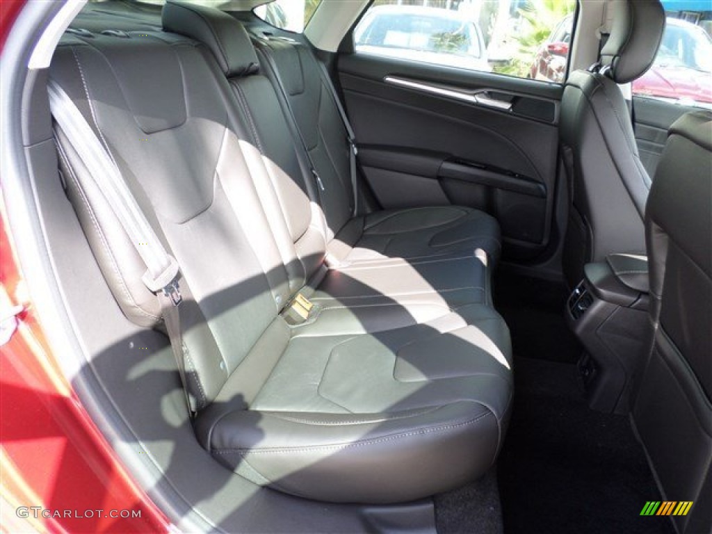 Charcoal Black Interior 2014 Ford Fusion Hybrid Titanium Photo #85159700