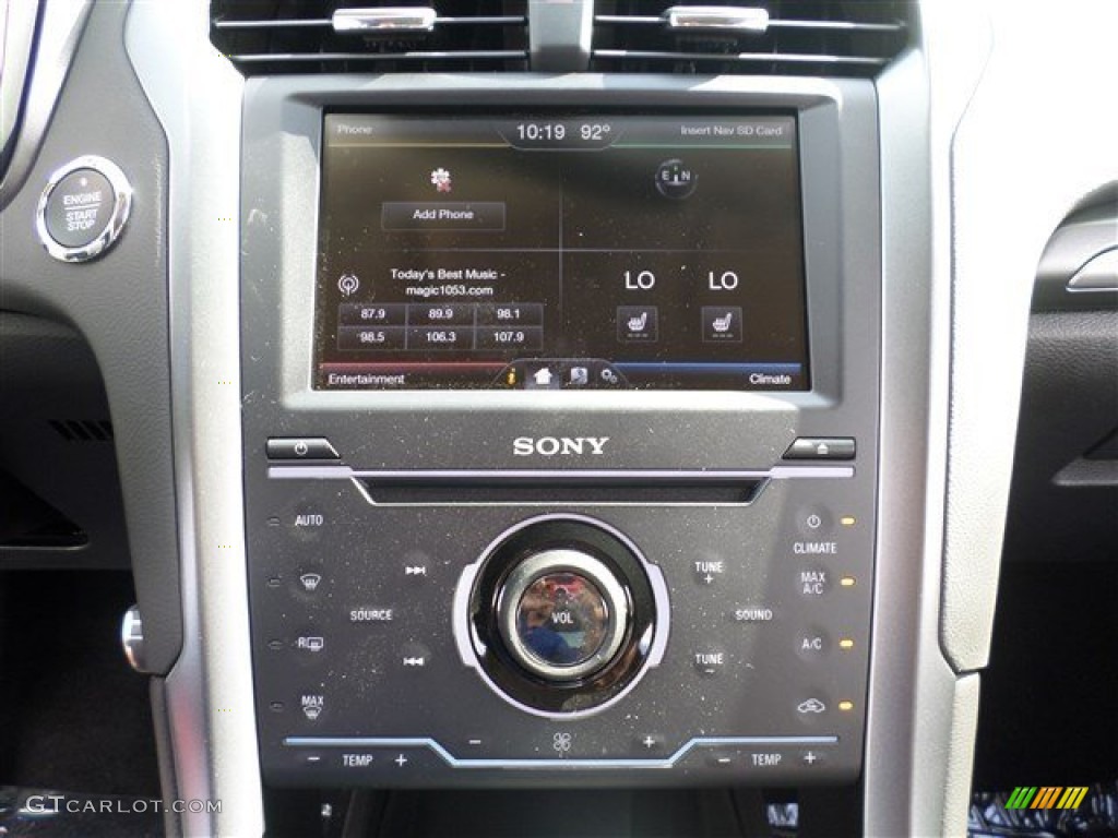 2014 Ford Fusion Hybrid Titanium Controls Photo #85159937