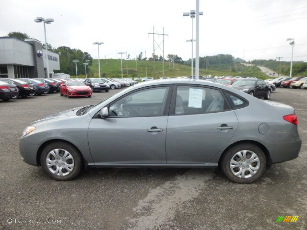 2009 Elantra GLS Sedan - Carbon Gray / Gray photo #4