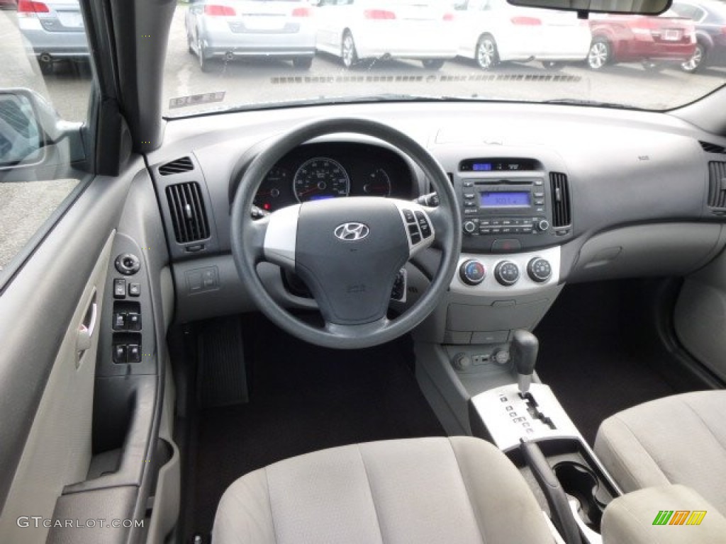 2009 Elantra GLS Sedan - Carbon Gray / Gray photo #14
