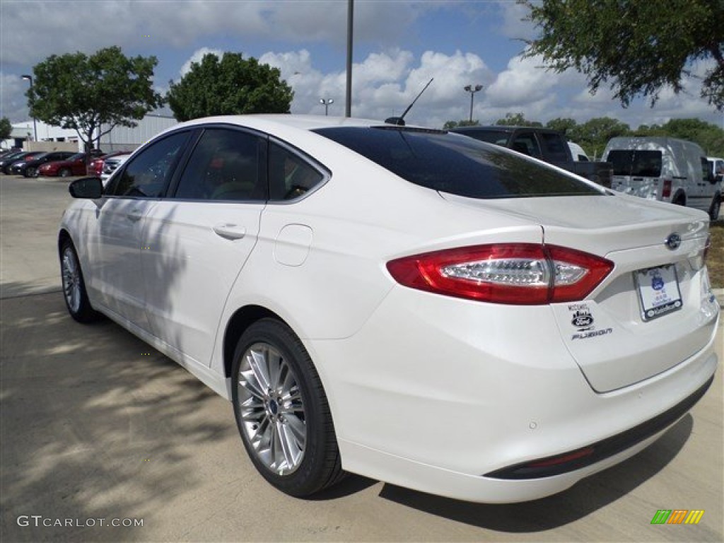 2014 Fusion SE EcoBoost - White Platinum / Dune photo #3