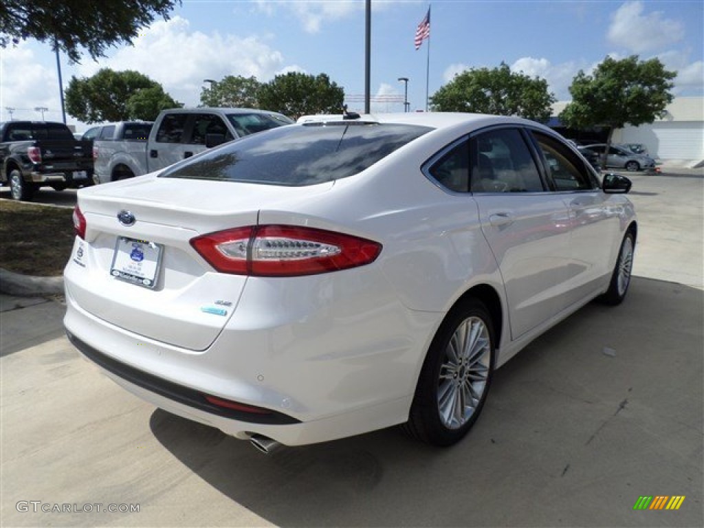 2014 Fusion SE EcoBoost - White Platinum / Dune photo #5