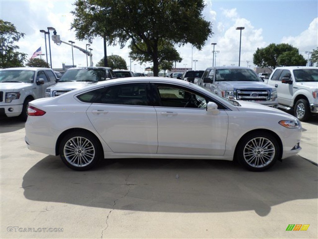 2014 Fusion SE EcoBoost - White Platinum / Dune photo #6