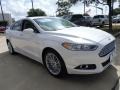 2014 White Platinum Ford Fusion SE EcoBoost  photo #7