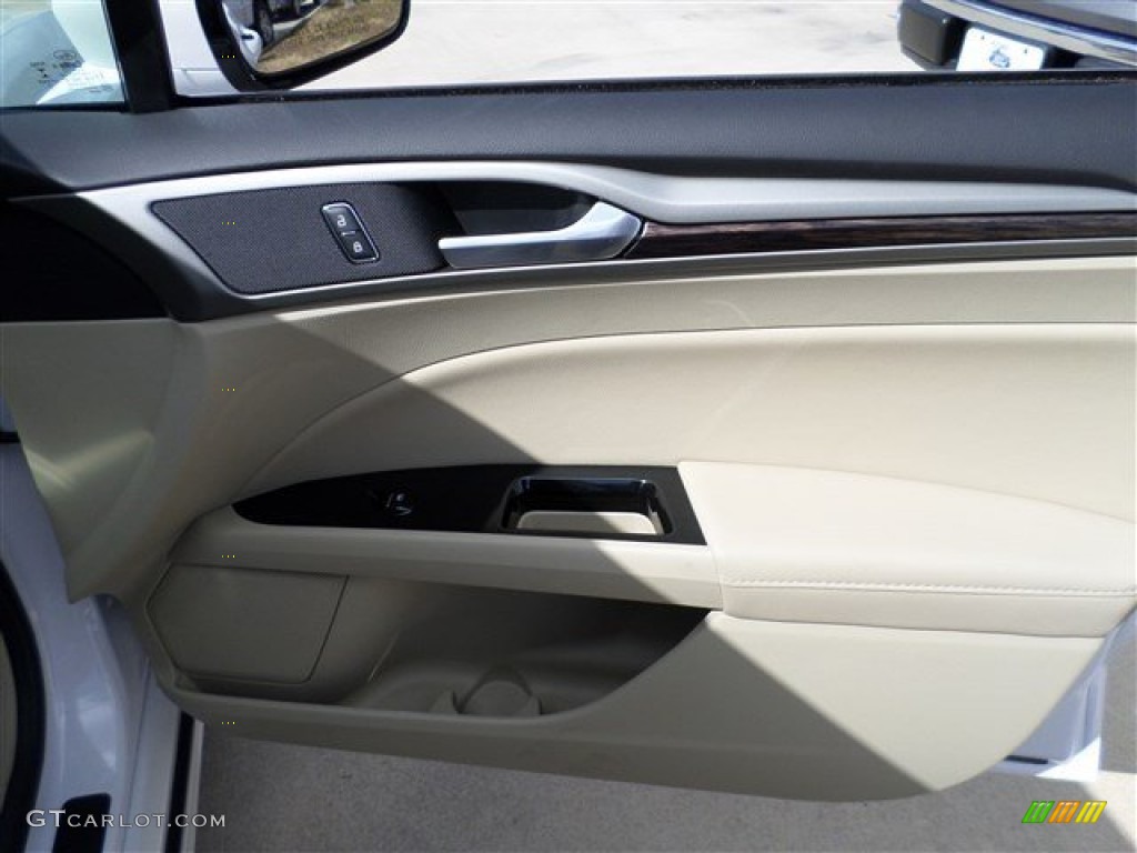 2014 Fusion SE EcoBoost - White Platinum / Dune photo #9