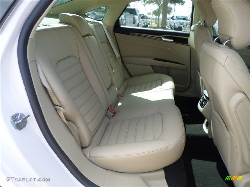 2014 Ford Fusion SE EcoBoost Rear Seat Photo #85162286