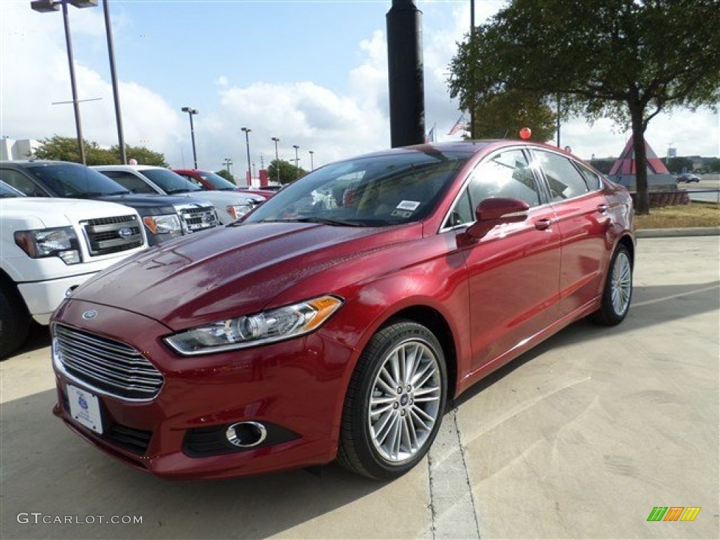 2014 Fusion SE EcoBoost - Ruby Red / Dune photo #1
