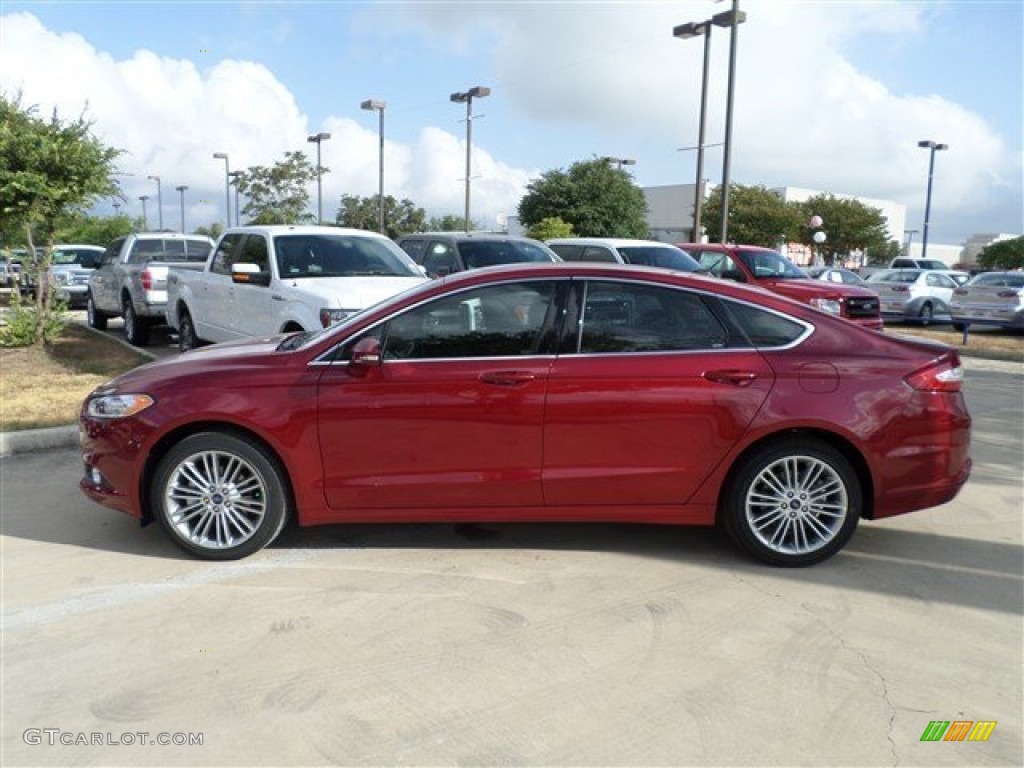 Ruby Red 2014 Ford Fusion SE EcoBoost Exterior Photo #85162631