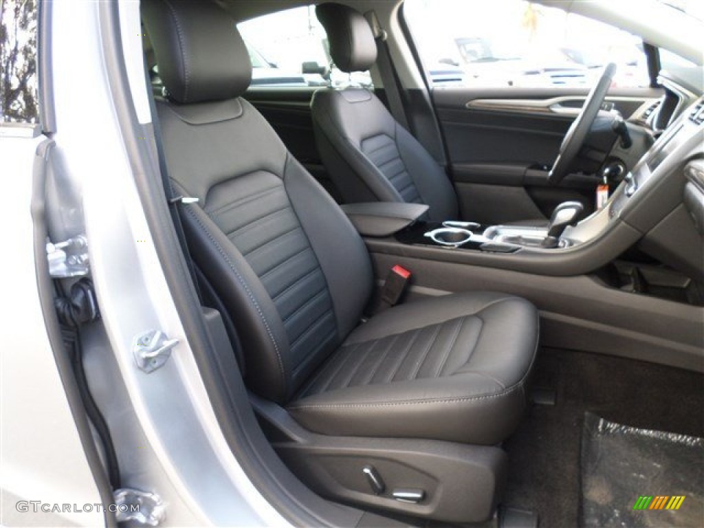 Charcoal Black Interior 2014 Ford Fusion SE EcoBoost Photo #85163337