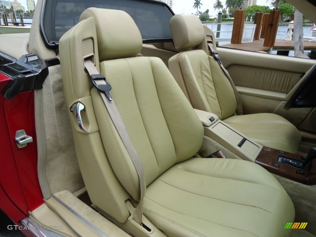 Beige Interior 1994 Mercedes-Benz SL 320 Roadster Photo #85163708