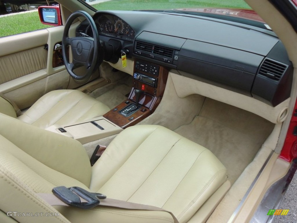 Beige Interior 1994 Mercedes-Benz SL 320 Roadster Photo #85163750