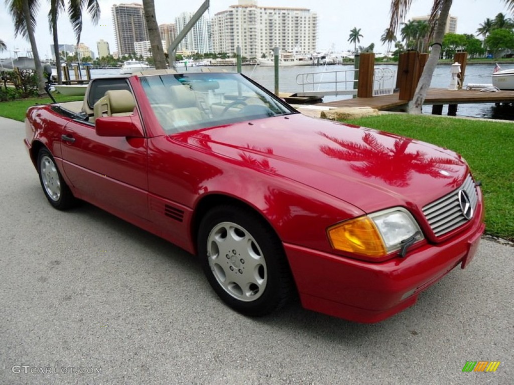Imperial Red 1994 Mercedes-Benz SL 320 Roadster Exterior Photo #85163783