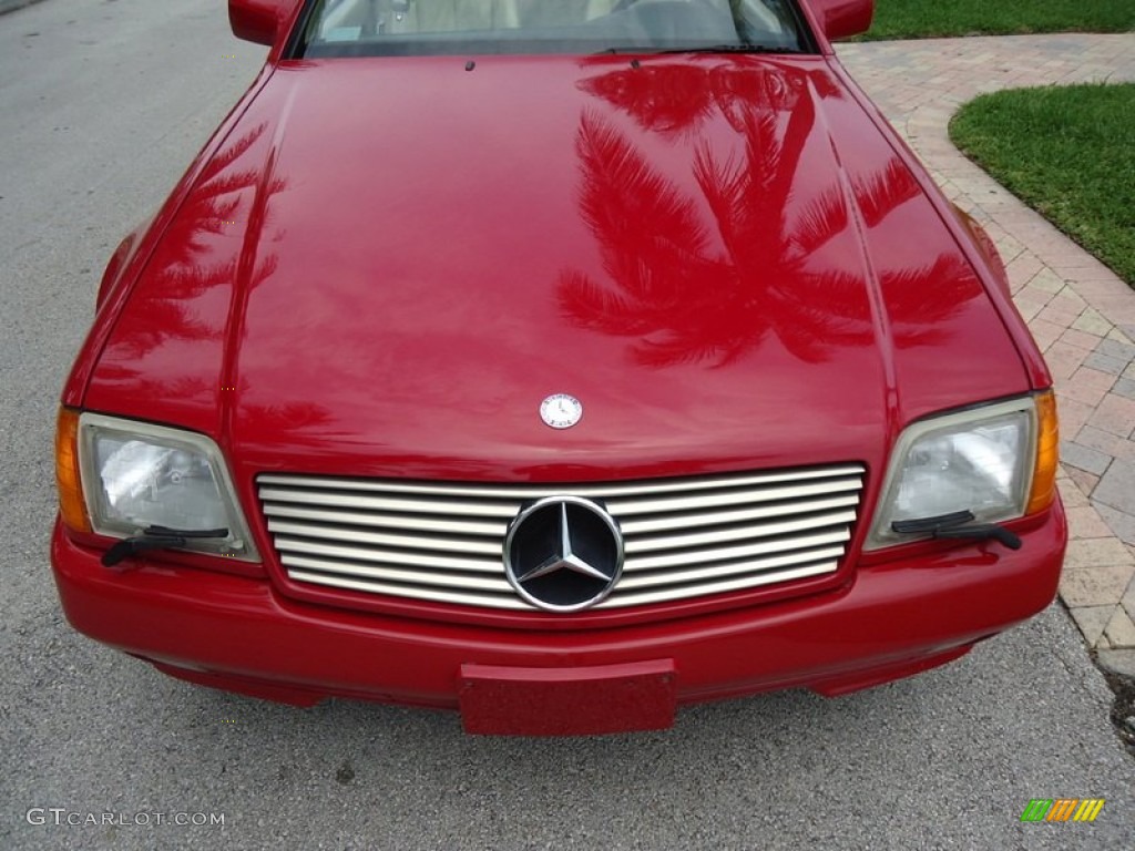 1994 SL 320 Roadster - Imperial Red / Beige photo #11