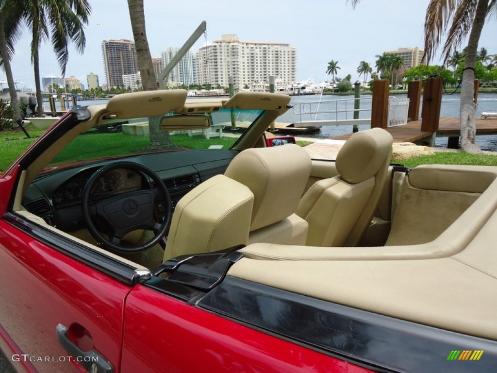 1994 SL 320 Roadster - Imperial Red / Beige photo #22