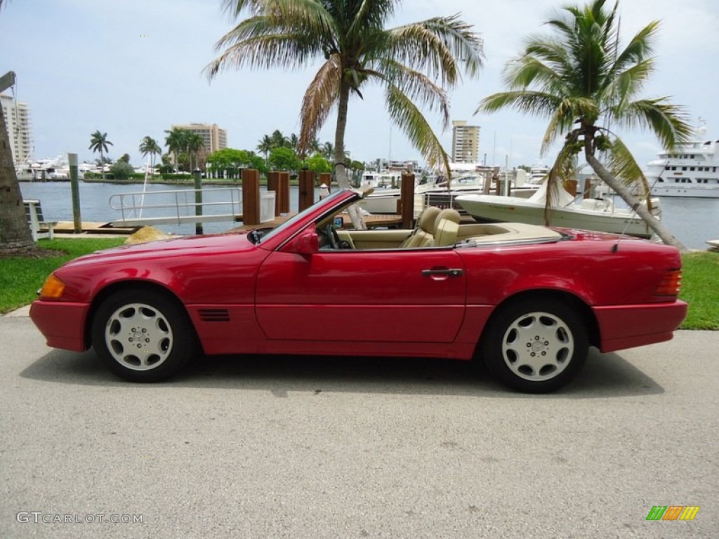 Imperial Red 1994 Mercedes-Benz SL 320 Roadster Exterior Photo #85164551