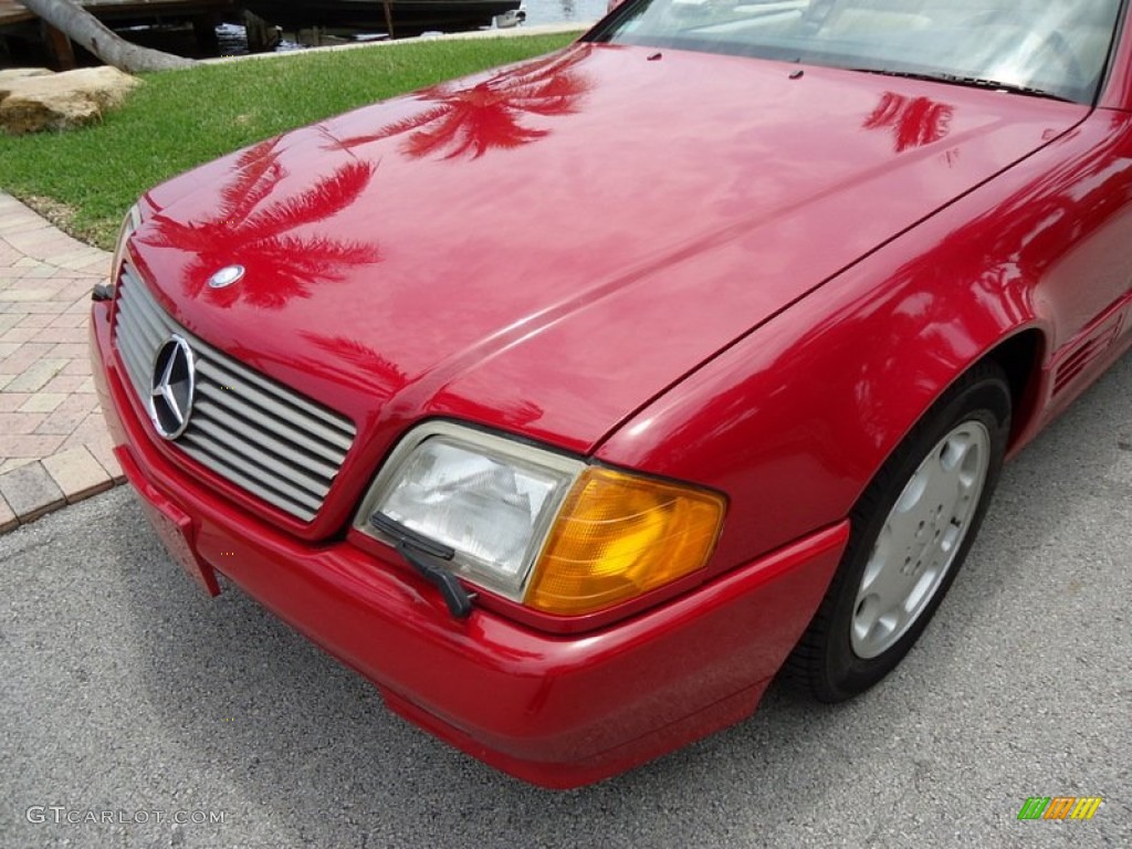 1994 SL 320 Roadster - Imperial Red / Beige photo #39