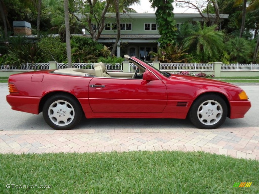 Imperial Red 1994 Mercedes-Benz SL 320 Roadster Exterior Photo #85164653