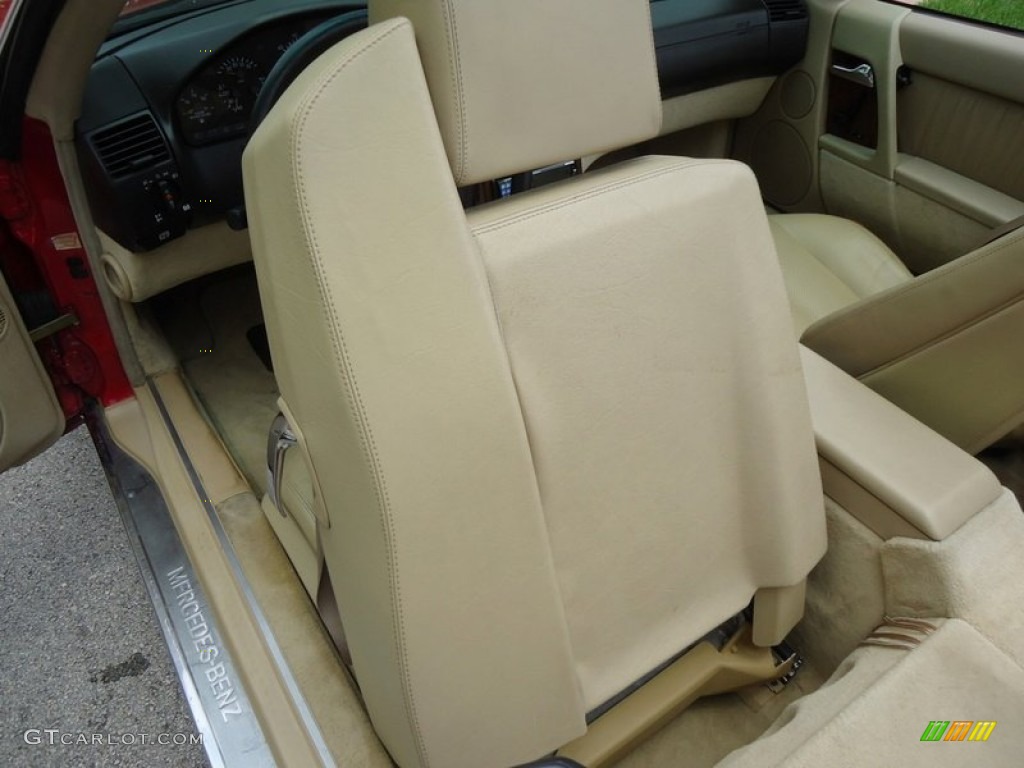1994 SL 320 Roadster - Imperial Red / Beige photo #45