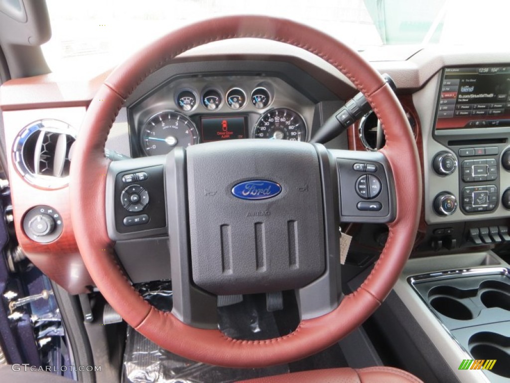 2014 F250 Super Duty King Ranch Crew Cab 4x4 - Blue Jeans Metallic / King Ranch Chaparral Leather/Black Trim photo #20