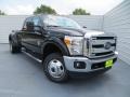 Tuxedo Black Metallic - F350 Super Duty Lariat Crew Cab 4x4 Dually Photo No. 2
