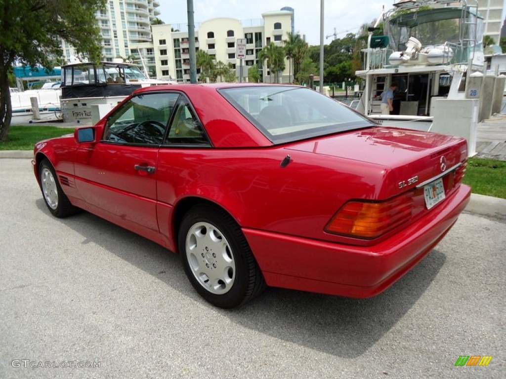1994 SL 320 Roadster - Imperial Red / Beige photo #75
