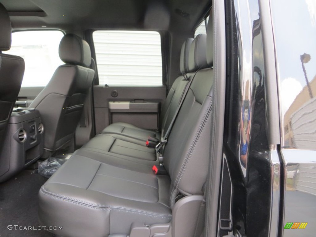 2014 Ford F350 Super Duty Lariat Crew Cab 4x4 Dually Rear Seat Photo #85165466