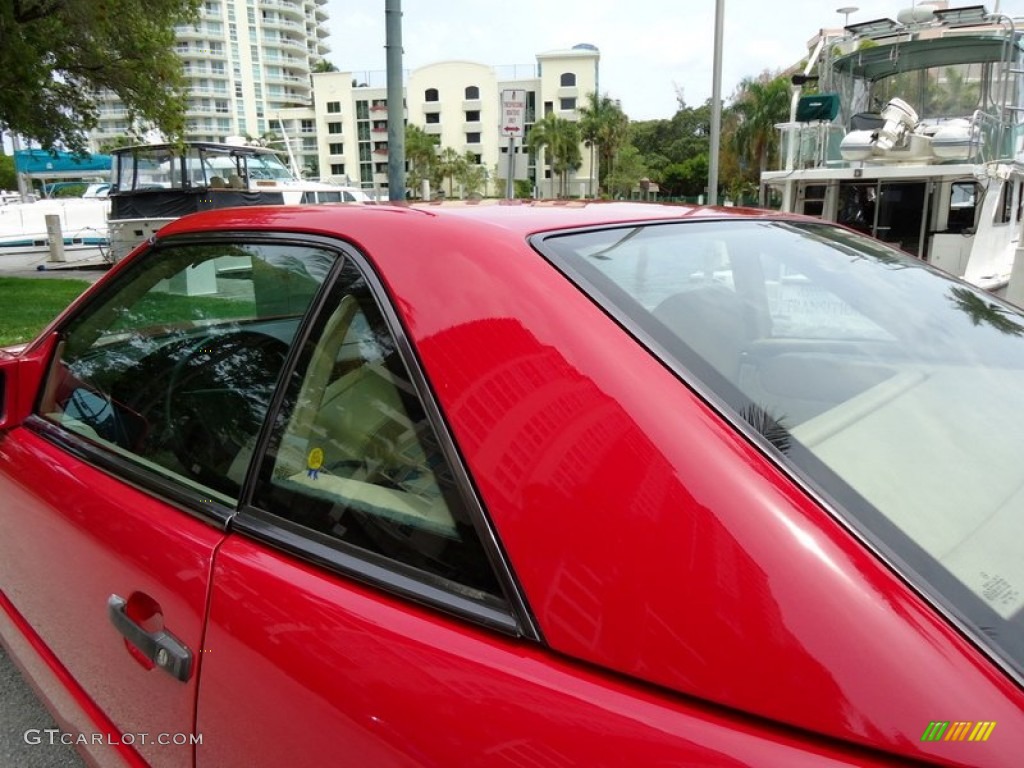 1994 SL 320 Roadster - Imperial Red / Beige photo #78