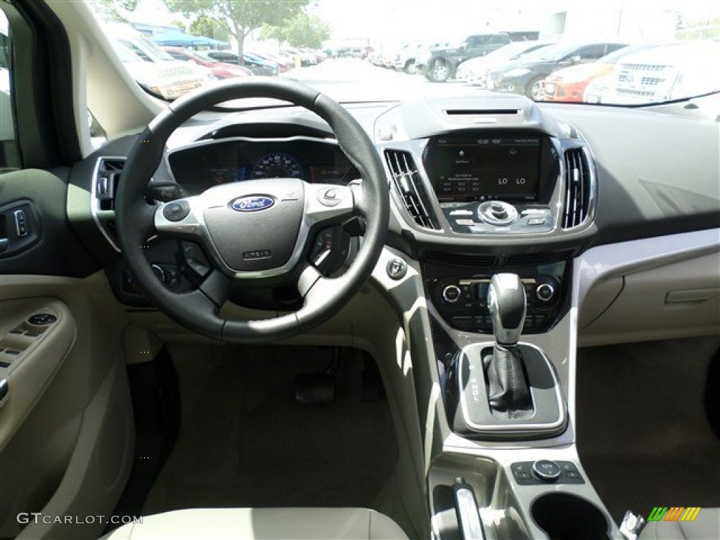 2013 Ford C-Max Energi Medium Light Stone Dashboard Photo #85165487